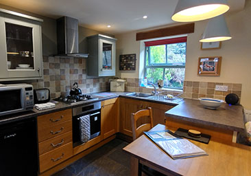 Photo of kitchen and dining area
